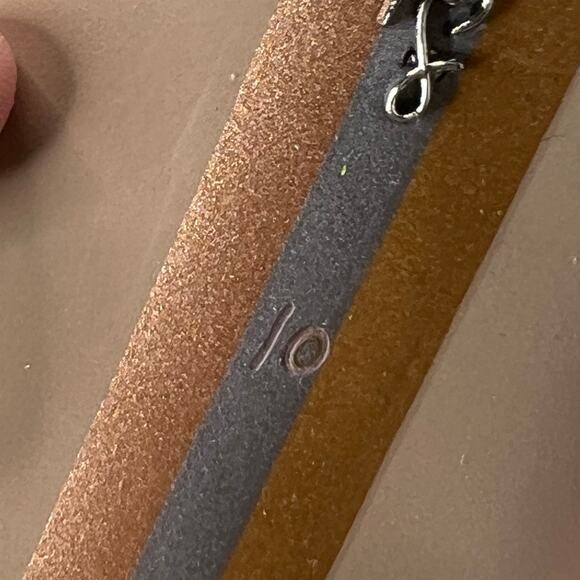 Sam Edelman Jade Suede Ankle Strap Heels Kiwi Women 10M Tried on - Picture 9 of 10